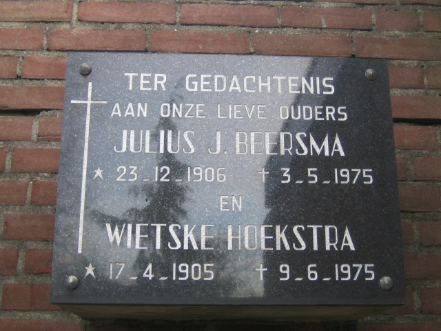 Julius Joannes Beersma en Wietske Hoekstra