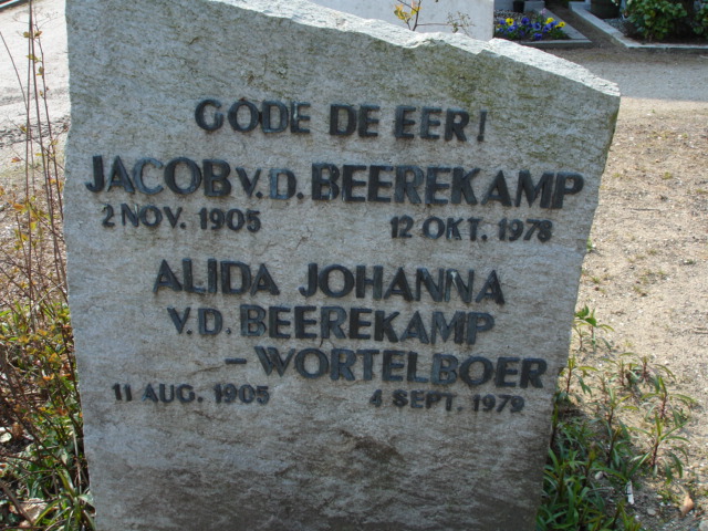 Jacob van de Beerekamp en Alida Johanna Wortelboer
